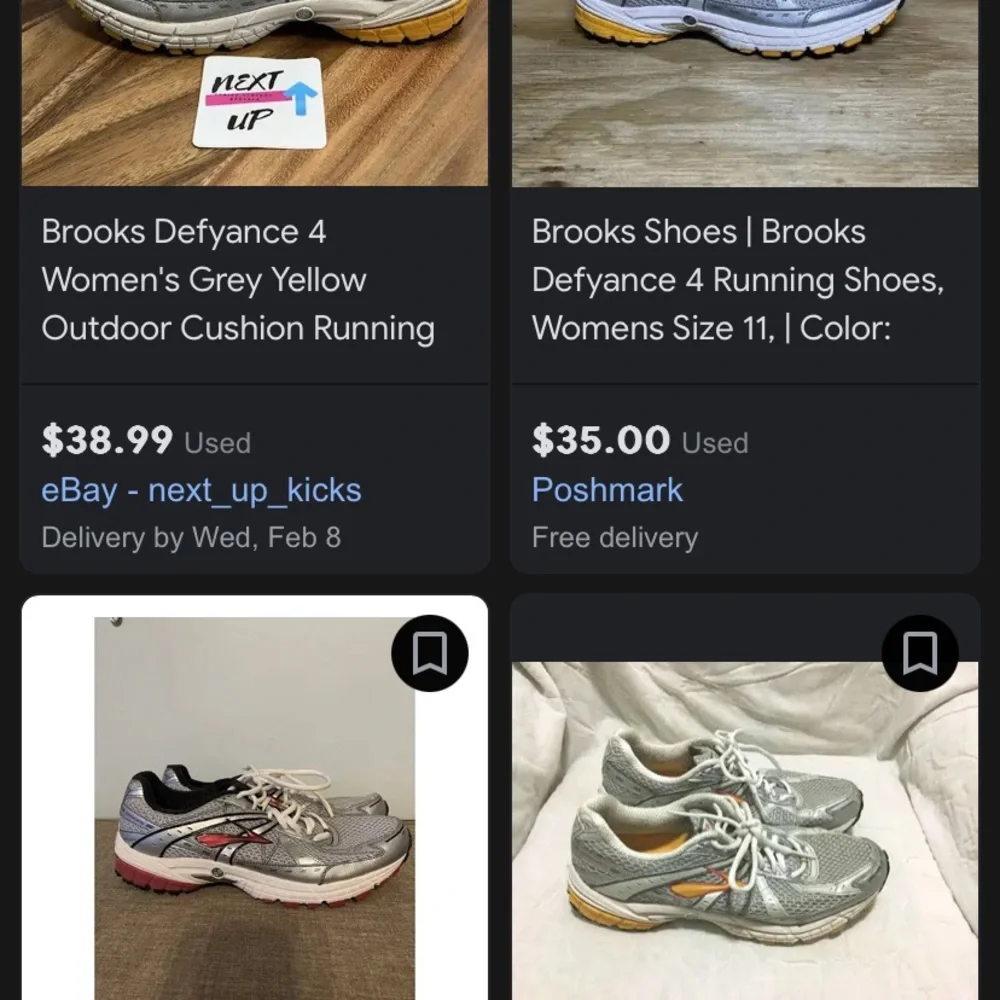 Brooks Defyance 4 Women’s 9.5 Running Shoes Tennis Walking Sneakers Yellow Gray
